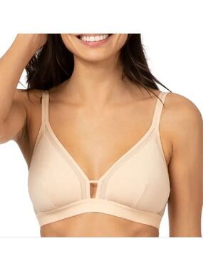 Lively The Mesh Trim 2.0 Wireless Bra - Toasted Almond